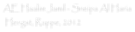AE Haalim Jamil - Sneipa Al Haria  Hengst, Rappe, 2012